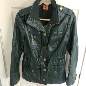 Tory Burch Forest Green Sacher Jacket